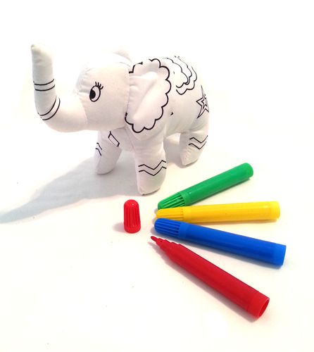 Cuddle & Colour Toy - Elephant - Click Image to Close